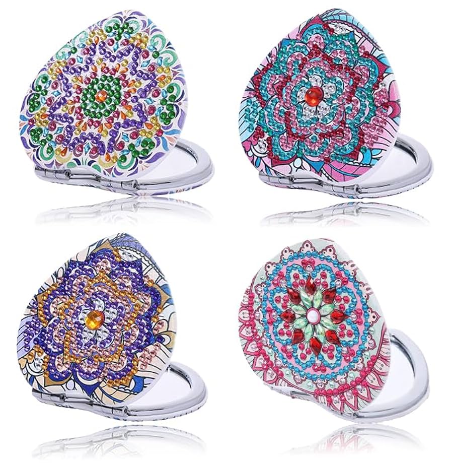 Amazon.co.jp: ハート型の曼荼羅 4個ダイヤモンドアートペイン