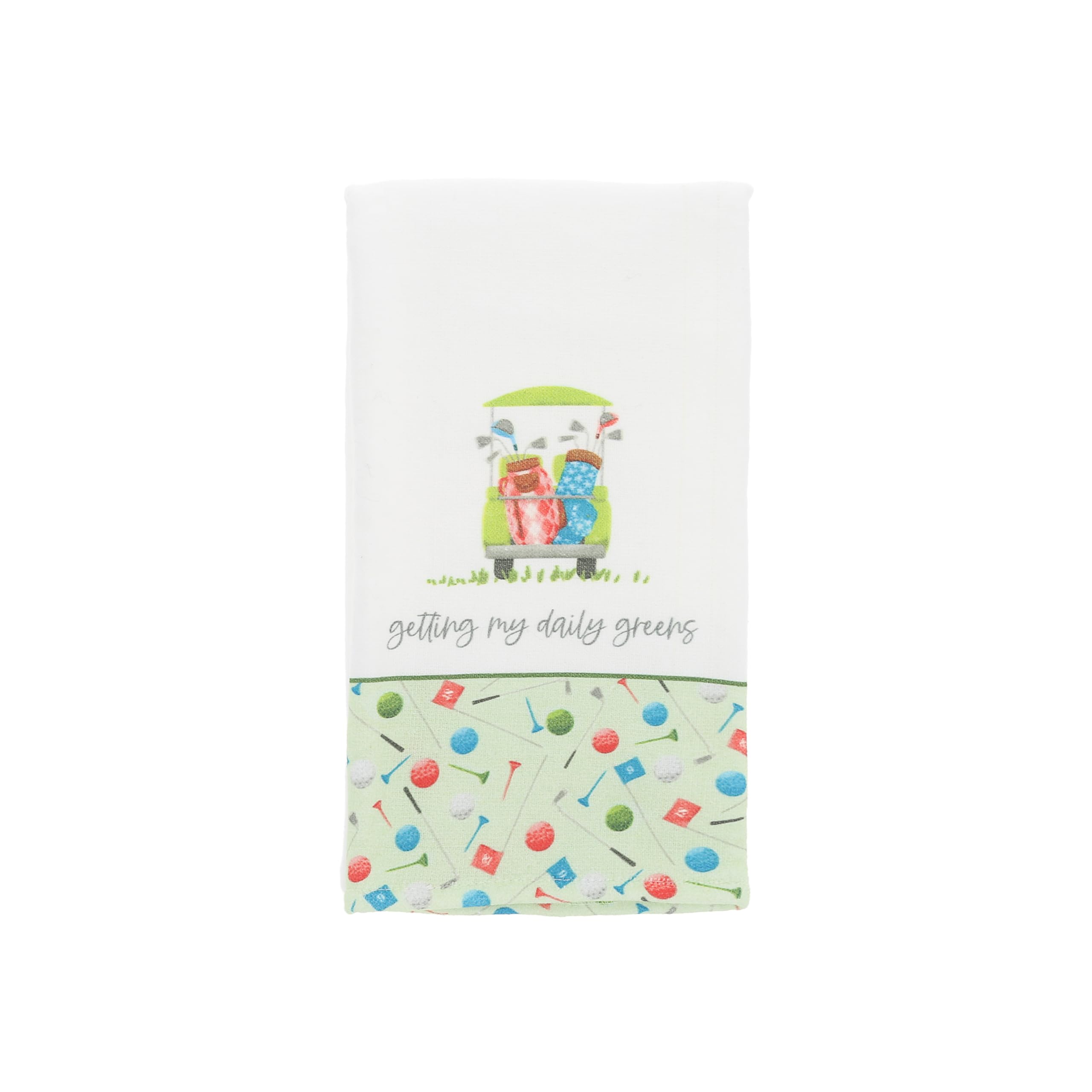 Paño de cocina de algodón de 23.5x18 pulgadas con diseño de palos de golf y alta absorción