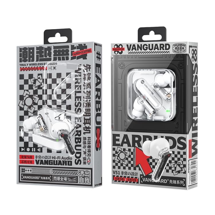Packaging of ELECTROPRIME WEKOME V51 Vanguard Series Earphones