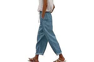 Women's Boho Dandelion Print Harem Pants