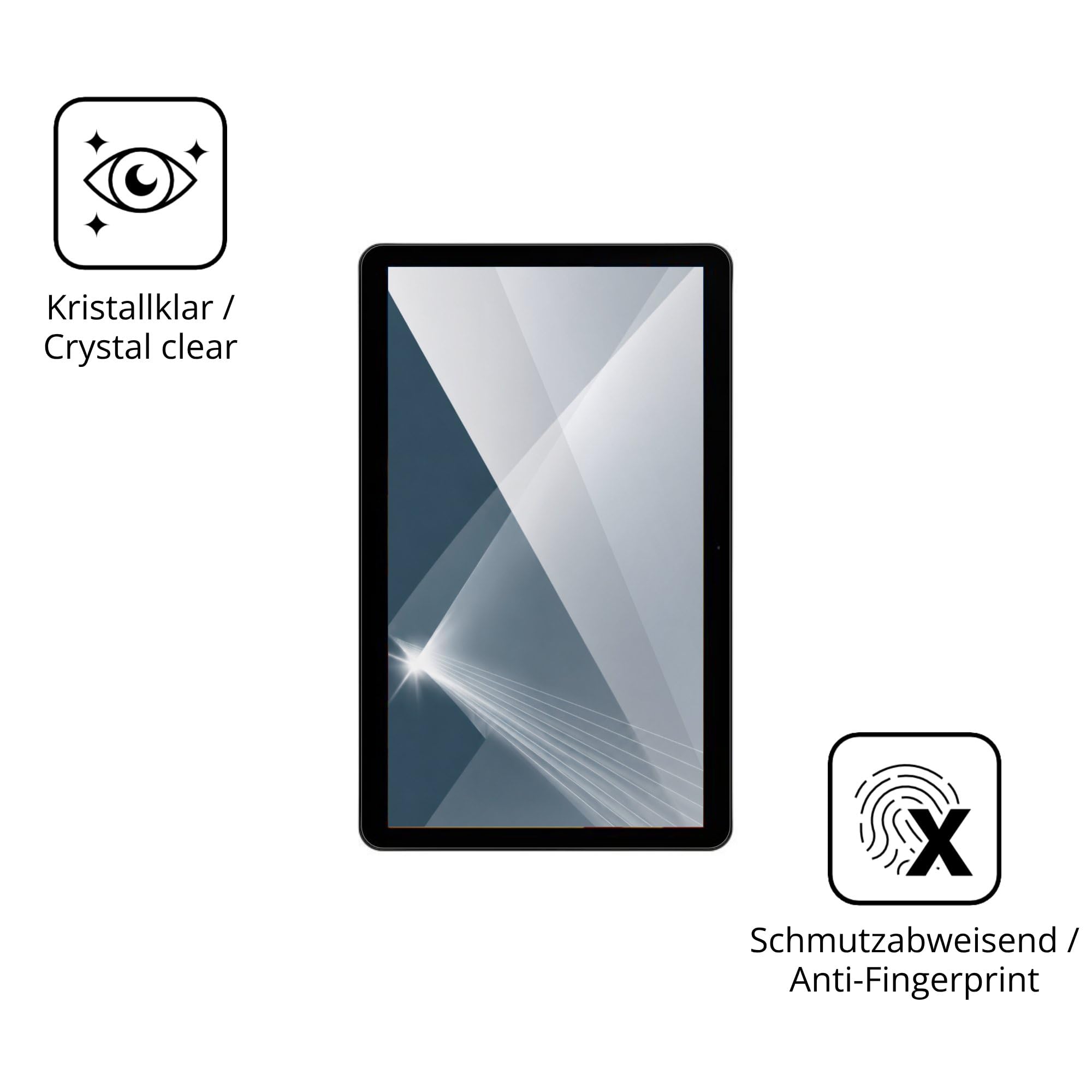 dipos 2x Protector de Pantalla 9H claro para Zebra KC50 22 Pulgada
