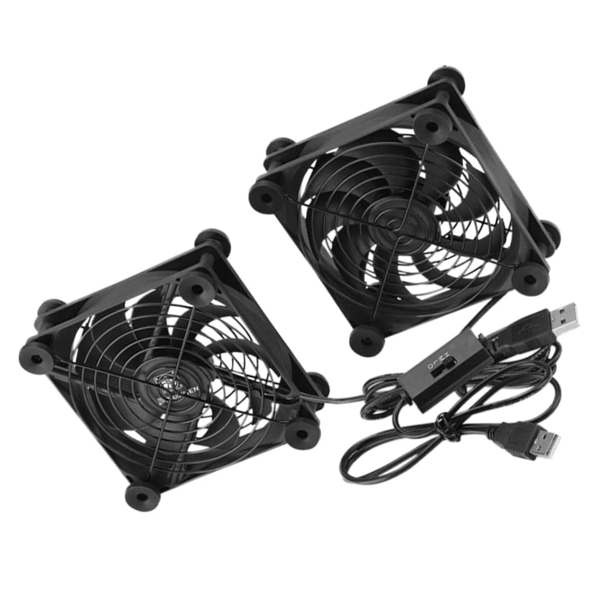 Ventilateur routeur USB double pour refroidissement de modem et châssis