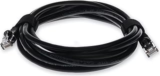 AddOn 3ft RJ-45 (Male) to RJ-45 (Male) Straight Black Cat5e UTP PVC Copper Patch Cable