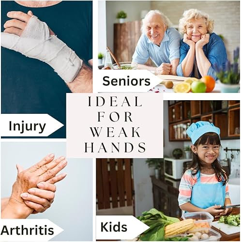 Miniatura 8 de Abridor de botellas para personas mayores que sufren de ancianos, manos débiles y personas mayores con artritis, abrelatas de latas, abridor de