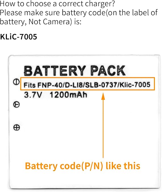 Norifon KLIC-7005 USB Charger for Kodak EasyShare C763 | Compaitible with Kodak EasyShare C763 Camera