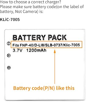Norifon KLIC-7005 USB Charger for Kodak EasyShare C763 | Compaitible with Kodak EasyShare C763 Camera