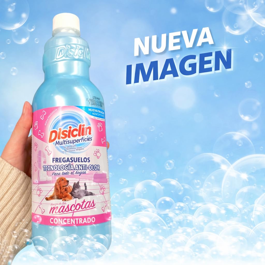 Rasmacor Disclin Mascotas Fregasuelos 1 Litro Pack 12 Unidades