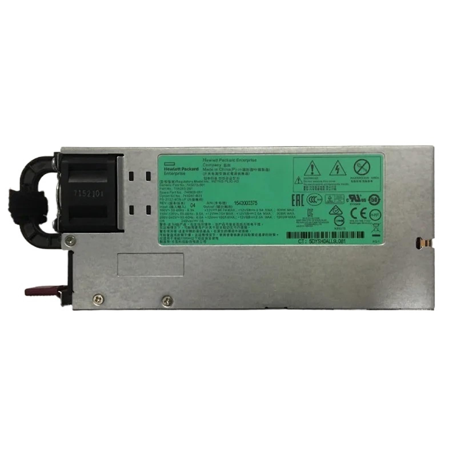 Zasilacz HSTNS-PL30-AD 1200W 748896-001 748283-201 746073-001 do zasilania serwera DL580 G9 z 12 częściami 6 pinami z 8 pinami (Single Power Supply)