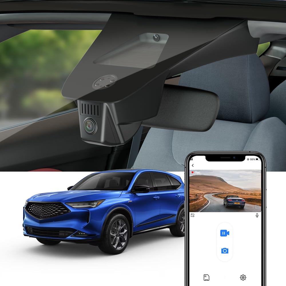 Fitcamx 4K Dash Cam Suitable for Acura MDX 2022 2023 2024 with Auto Dimming 4th Gen OEM Factory