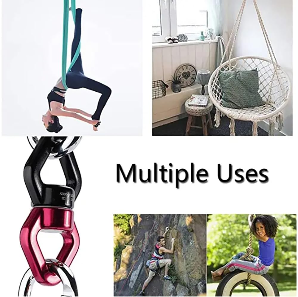 Hardware per Aerial Dance Set Aerial Silk Swivel Climbing Accessori Fly Aerial Silks e Amaca Altalena Set Accessori Set