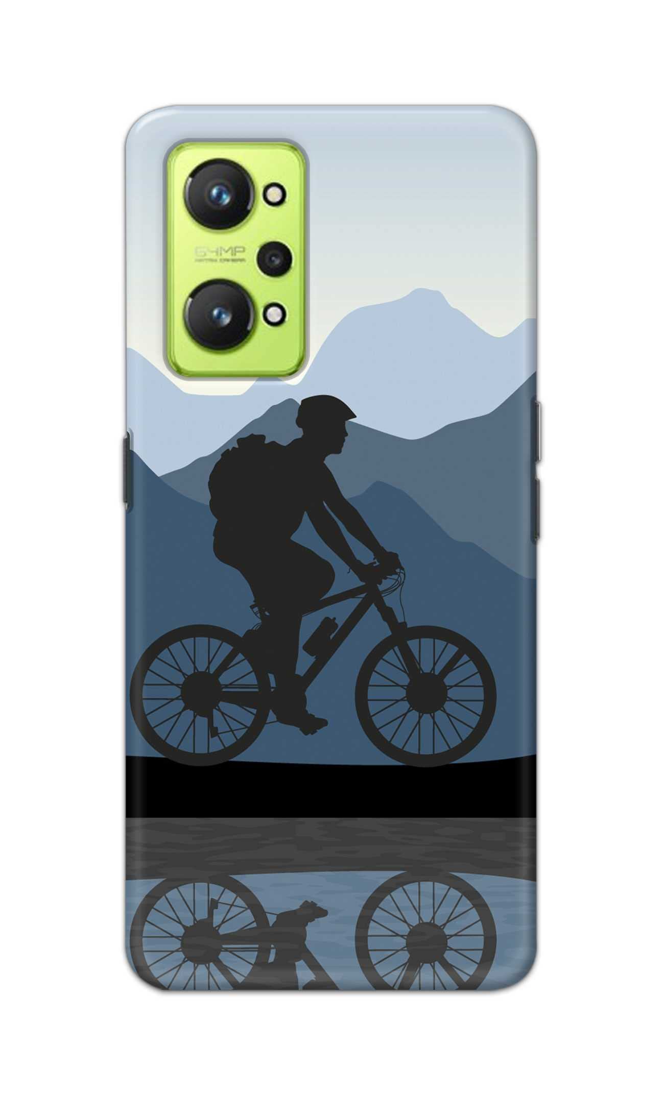 PRINTFIDAA Printed Hard Back Cover Case for Realme GT Neo2, RMX3370 Back Cover (Mirror Image of Cyclist) -2412 (B0BR1P5YLB) Amazon Price History, Amazon Price Tracker