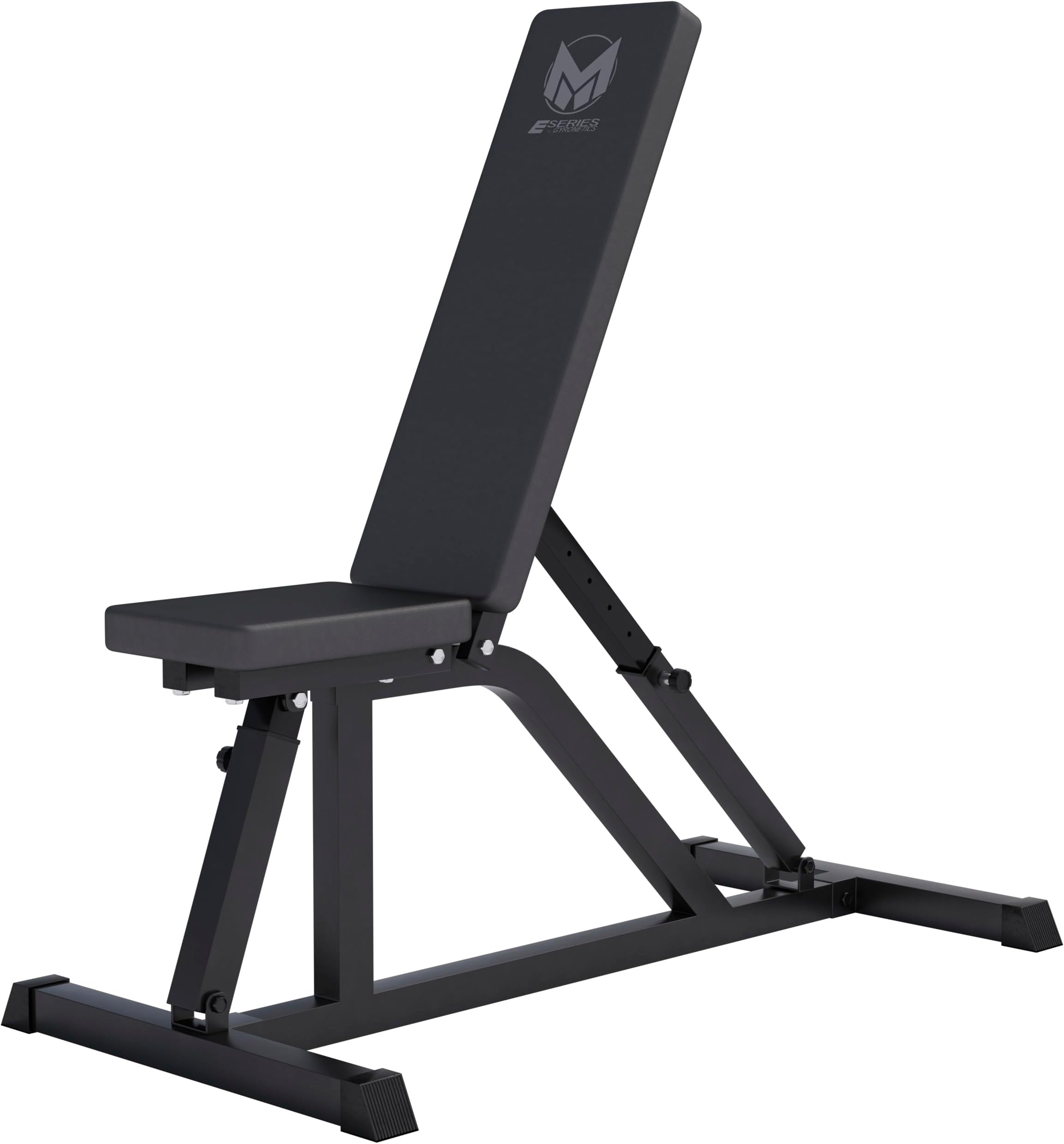 GYRONETICS® Weight Bench - 8-Way Backrest and 3-Way Seat Adjustable, 120x53.5x115cm, Max. Load 200kg, Black - Sit Up Ab Bench, Incline, Flat, Fitness, Exercise, Training, Workout Bench, for Home, Gym