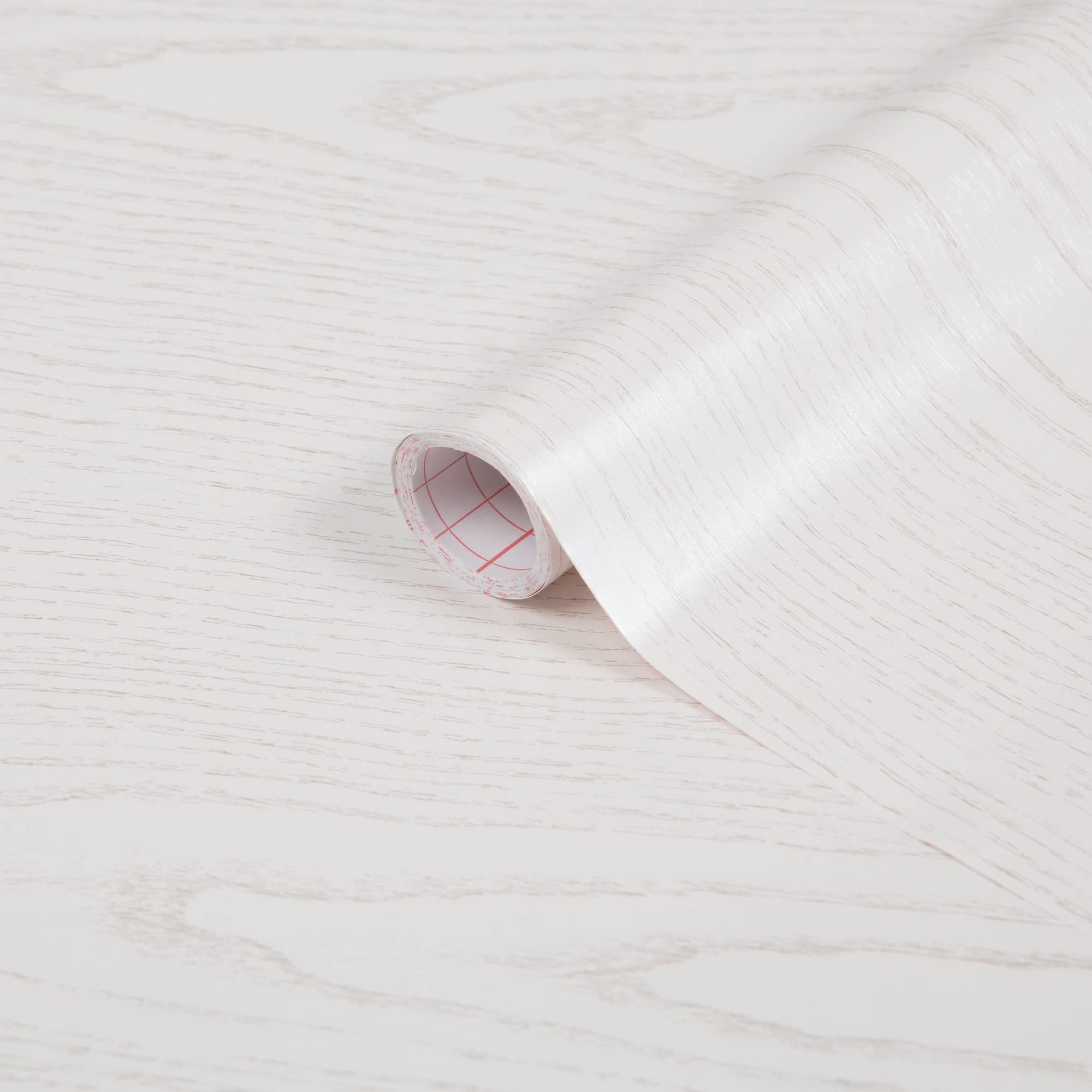 Vinyl Warehouse 5m x 67.5cm d-c-fix Pearl White Wood Sticky Back Vinyl Furniture Wrap 200-8146