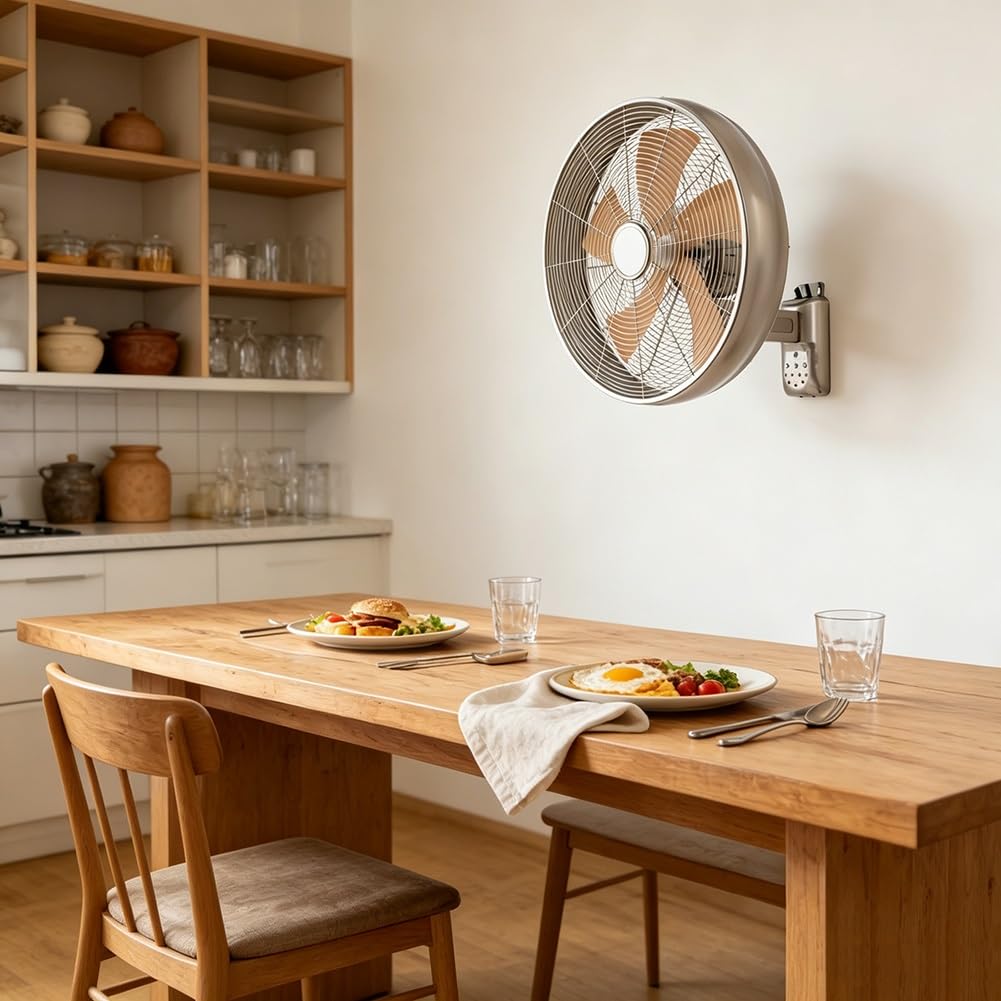 Ventilador de Pared con Mando a Distancia y Temporizador