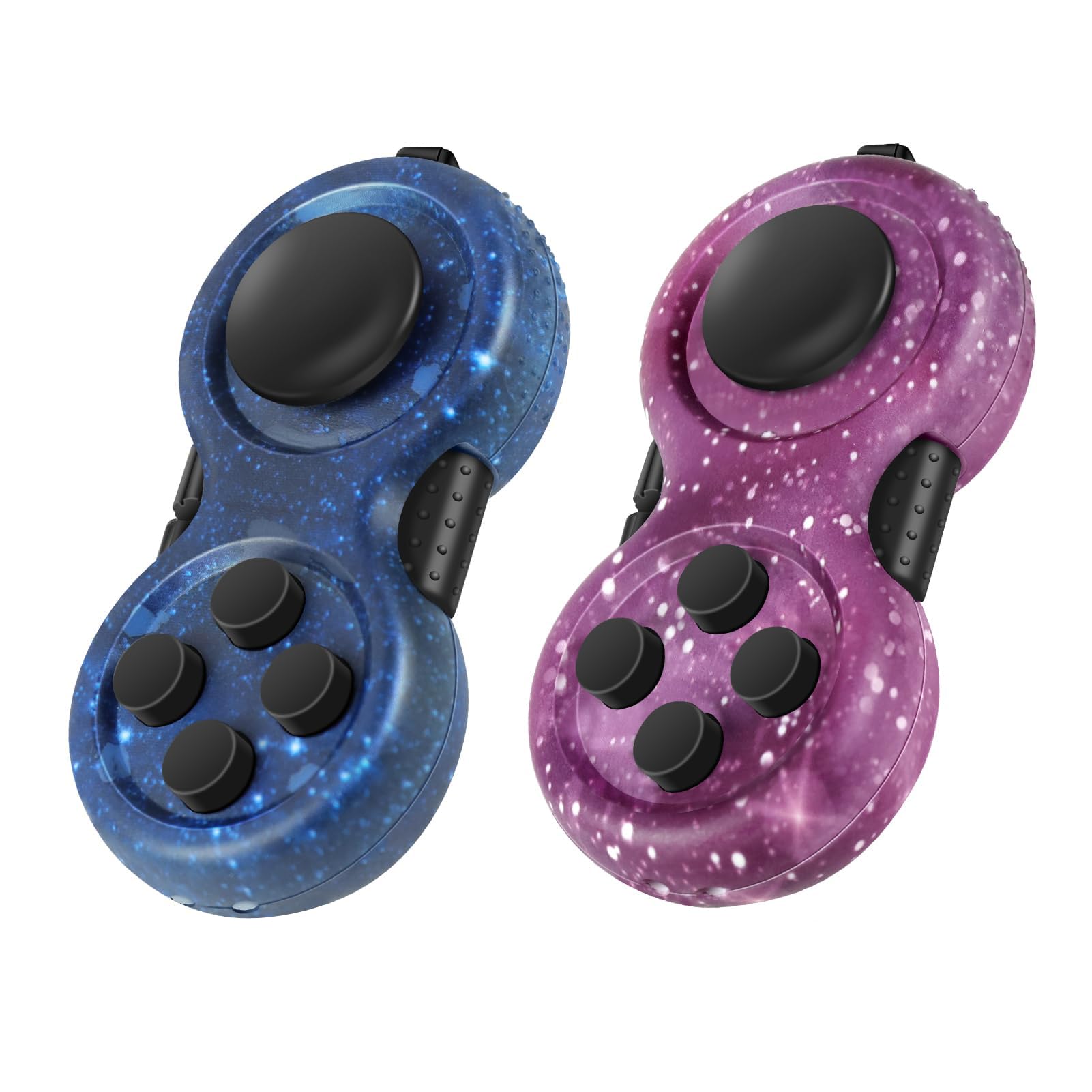 WTYCD Original Fidget Toy Game, Rubberized Classical Controller Fidget Concentration Toy with 8-Fidget Functions and Lanyard - Excellent for Relieving
