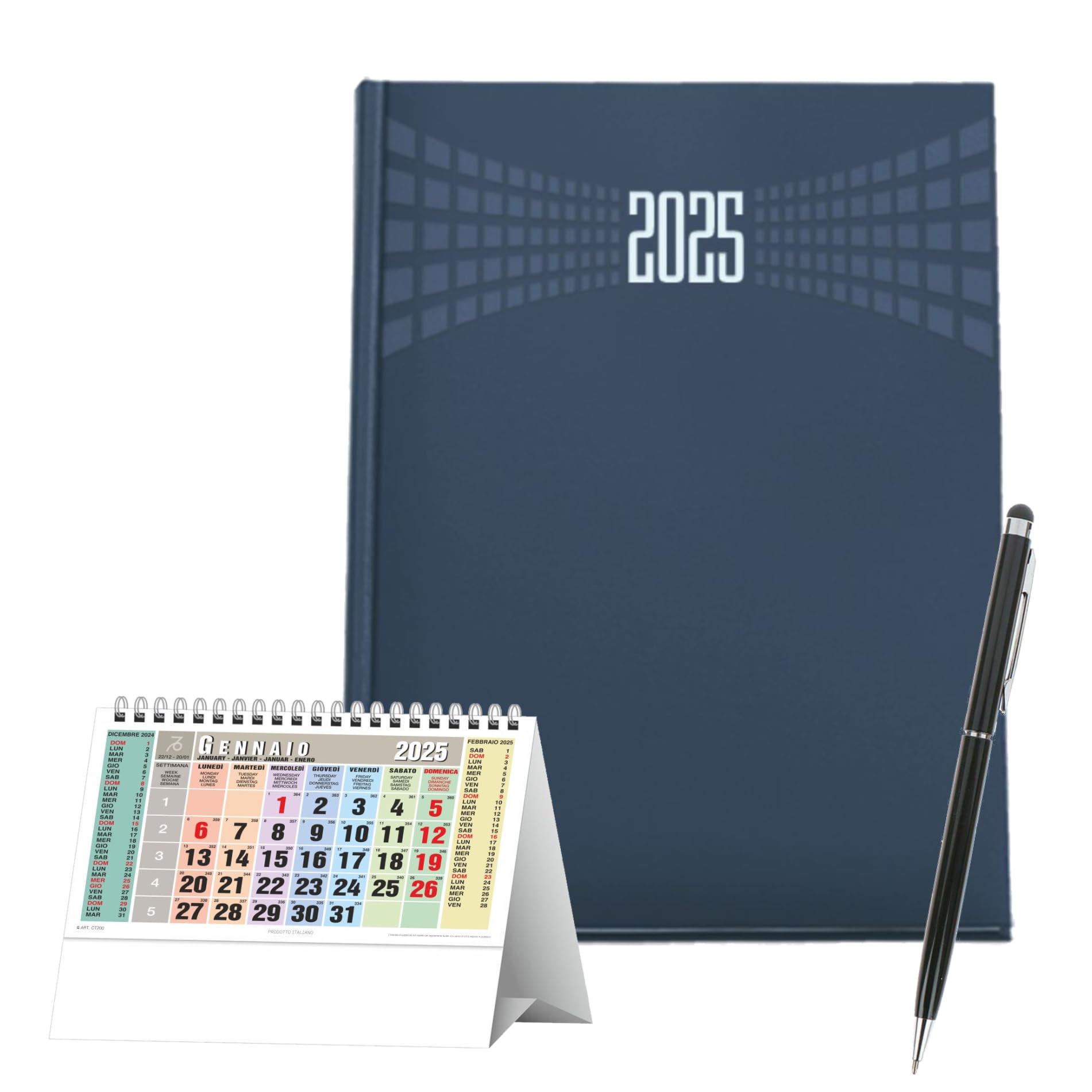 Agenda 2025 Giornaliera A5 - Copertina Rigida In Cartone | Con Penna Omaggio - Foto 6