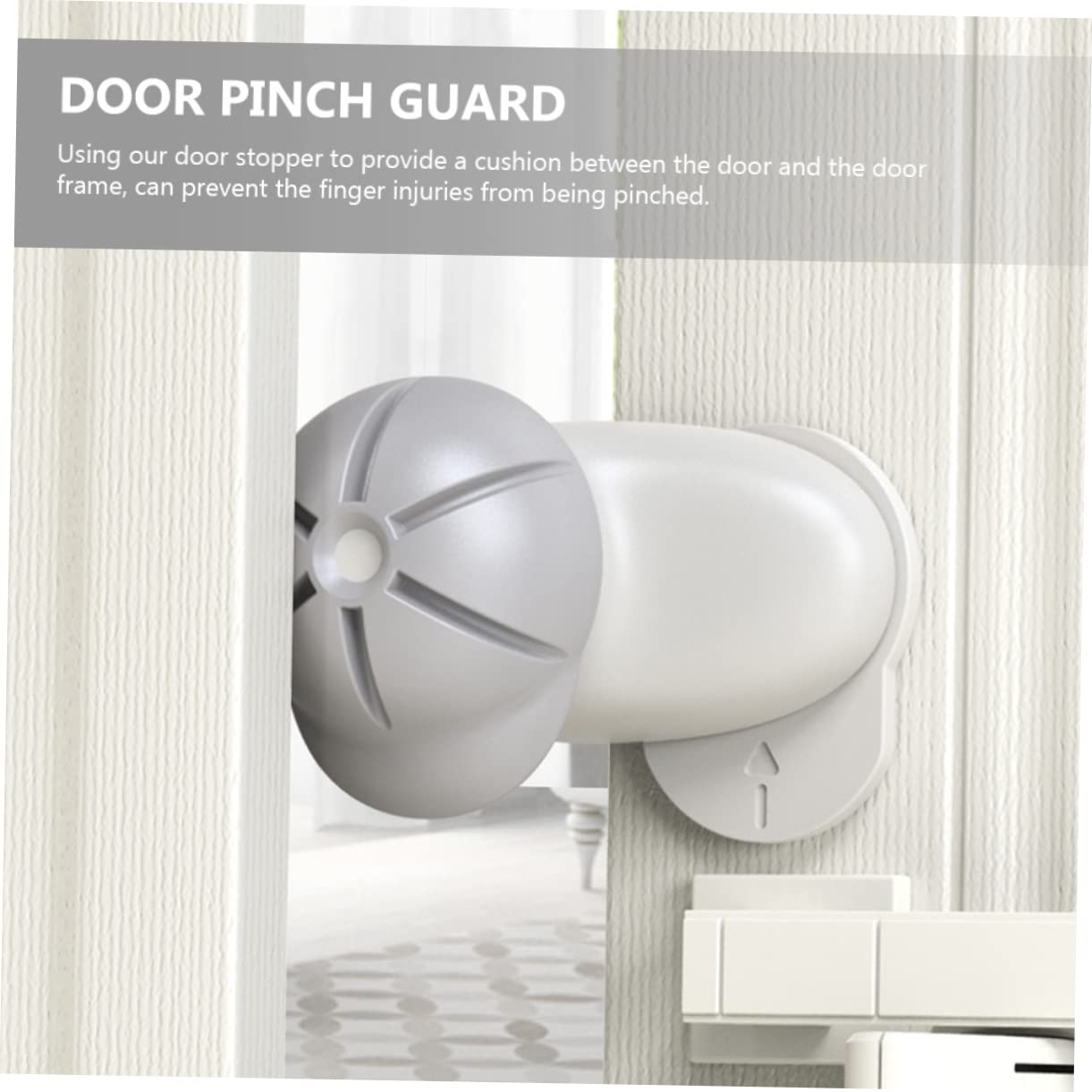 8piezas Protector De Puerta Antipellizco para Niño Niña Seguridad Infantil Evita Lesiones Dedos Diseño Duradero y Eficaz para Hogar y Guarderías