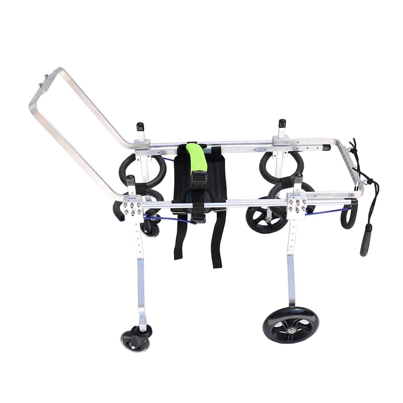 Silla de ruedas para perros con soporte completo que alivia la columna de tu mascota lesionada