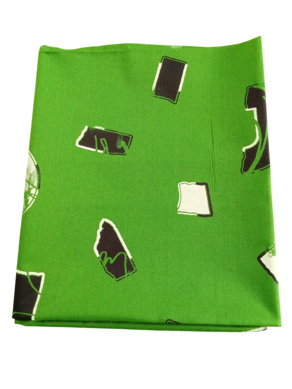 322-Polytech Textiles Pure Cotton Poplin Unstitched Shirting Fabric, Printed, Parrot Green with Yellow and White, 1.6 Metres, Casual Style-image-2