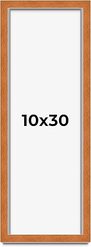 Miniatura 101 de Marco marrón de 18 x 24 pulgadas, marco de madera maciza de nuez de miel, ancho de moldeo de 0.875 pulgadas, profundidad de rabo de 0.875 pulgadas