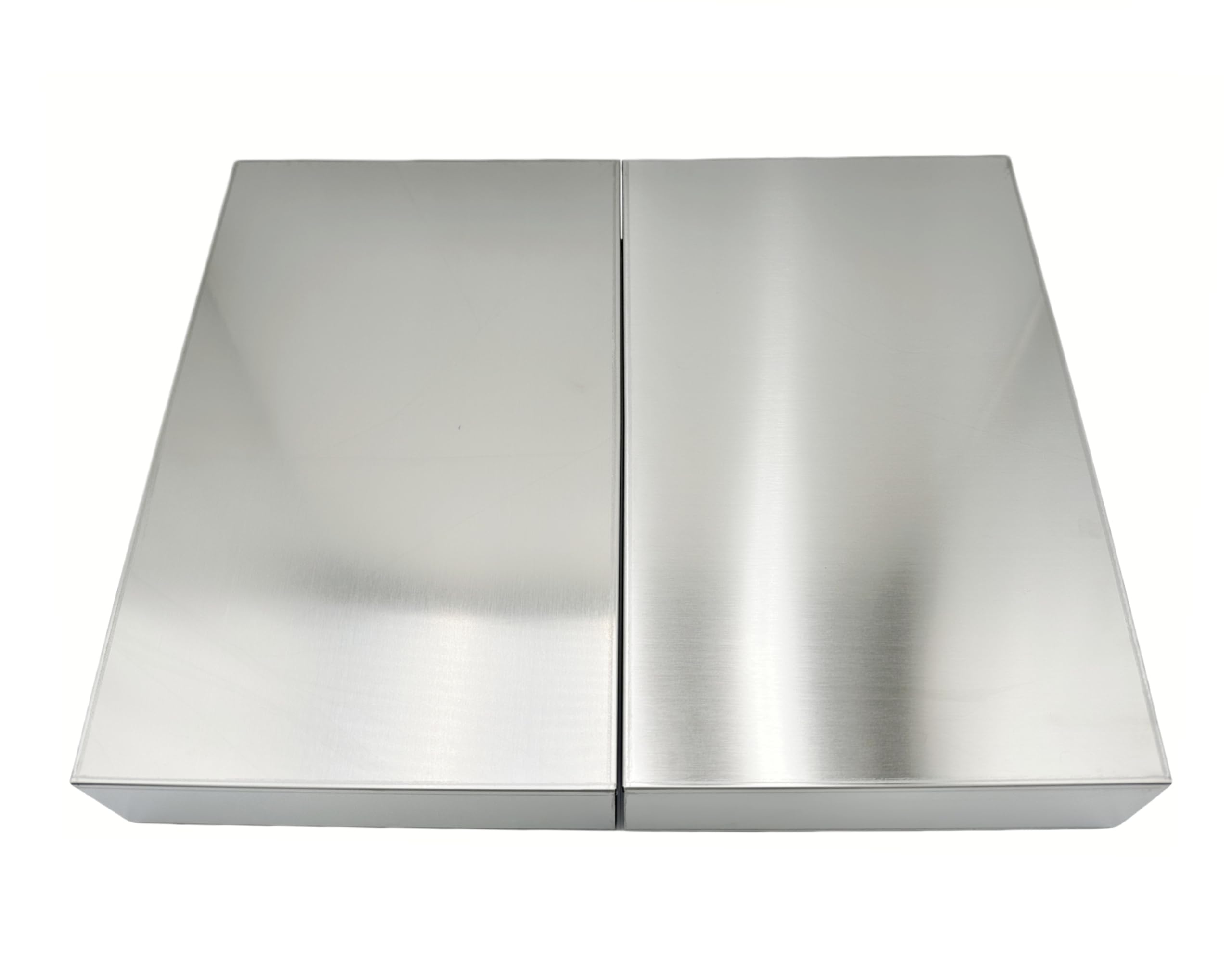 Cubre Vitroceramica Universal en Acero Inoxidable para Gas, Vitrocerámica, Induccion- Juego de 2 piezas Cubre Encimera gas, Protector de Encimera, 57x60x6 cm