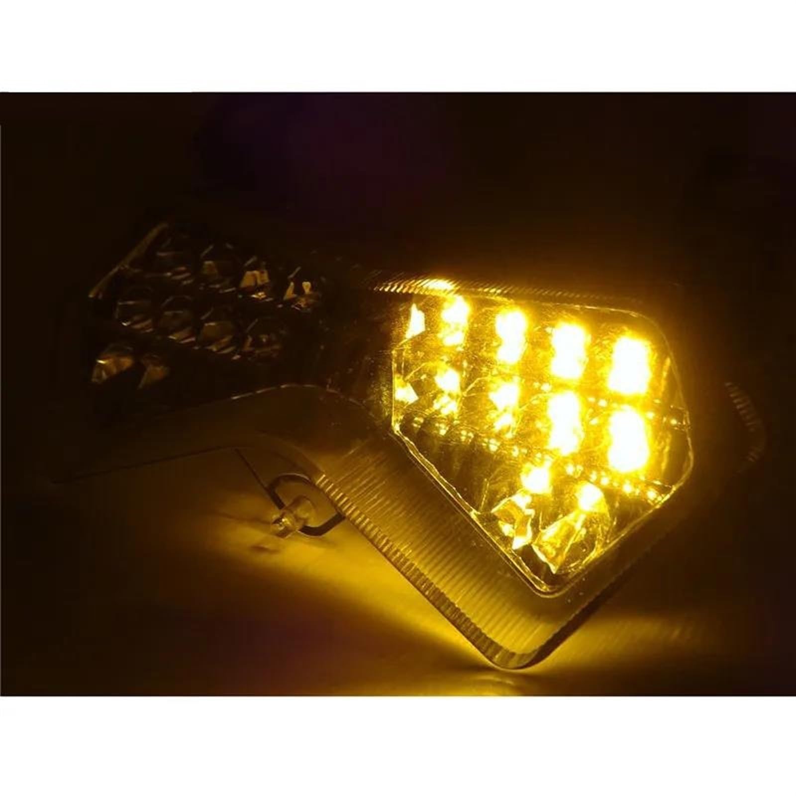 Feu Stop Clignotants De Moto Feu Arrière Intégré Clignotant Lampe pour K&awasaki pour Ninja ZX6R ZX-6R ZX6RR Z750S 2003 2004 Clignotants(Clair)