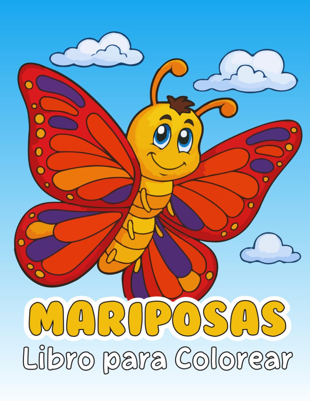 Mariposas Libro para Colorear: 30 Magníficos dibujos para colorear para niños
