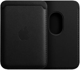 iPhone Wallet Leather Magnetic ID Card Holder Compatible with Apple iPhone 12-13 - 14-15 Series, Mini - Plus - Pro - Pro Max (Black)