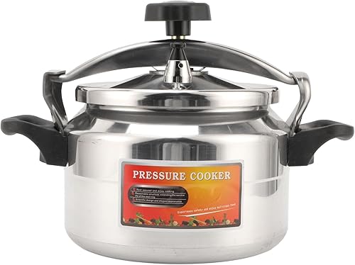 Zerodis Olla a presión, olla a presión a prueba de explosiones con olla de doble fondo para estufa de gas (5 litros)