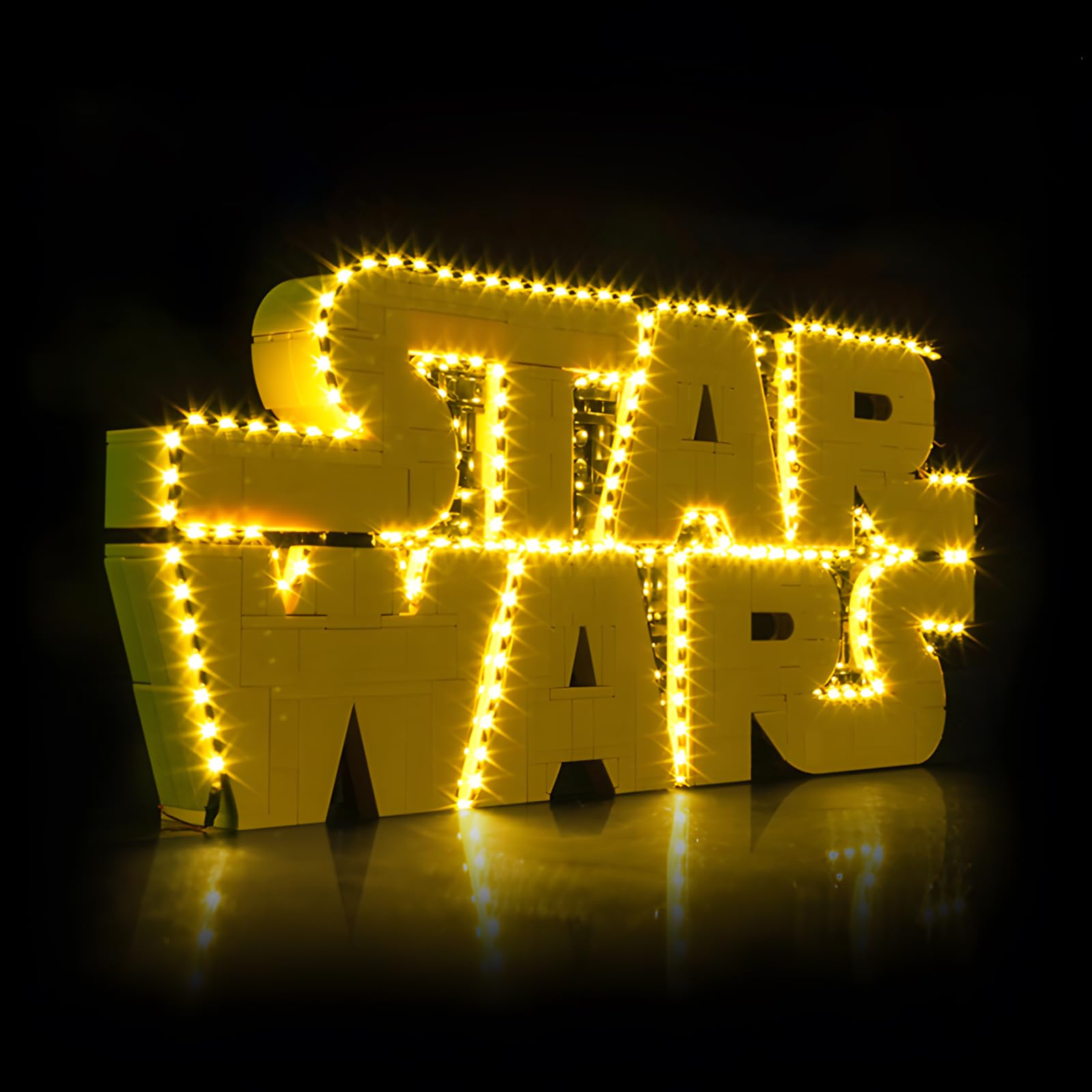 LED Light Kit for Lego 75407 Brick Built Star Wars Logo - Custom Lights to Mount, Compatible with this Model (Model Not Included)