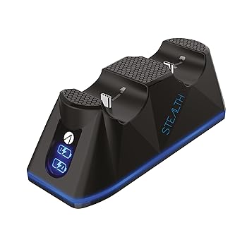 Stealth Twin Charging Dock with Play & Charge Cable Compatible (PS5)
