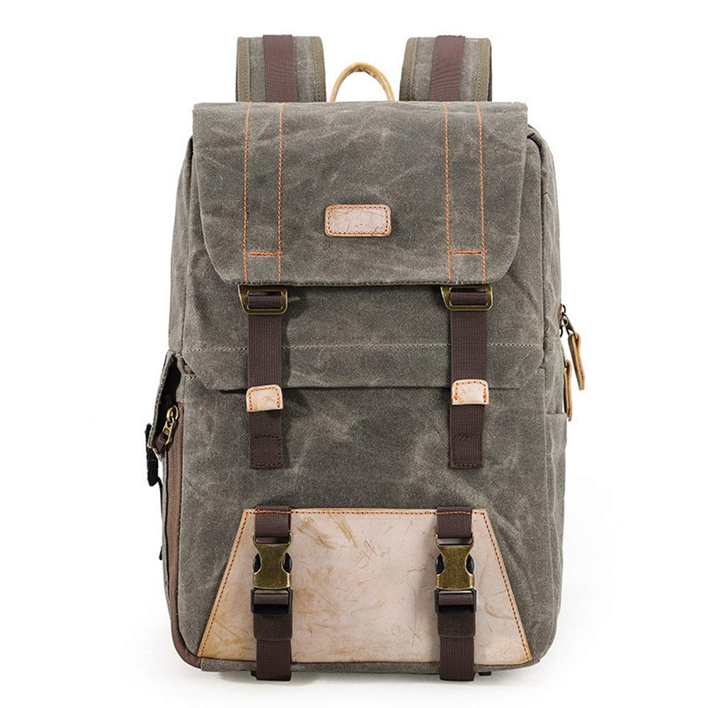 Lightweight Photography Backpack Camera Bag, Unisex Retro Camera Backpack Vintage Canvas DSLR Photography Shoulder Bag Outdoor Casual Rucksack Hiking Travel Daypack Large Capacity Travel Rucksack Casu