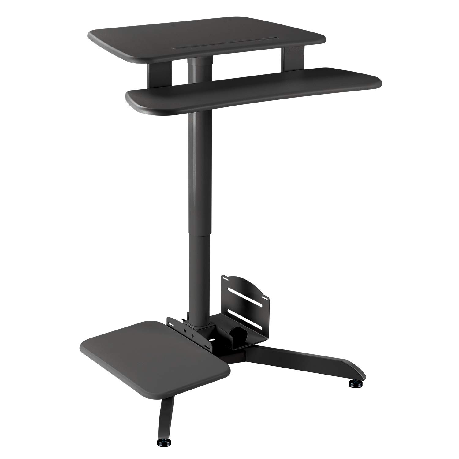 Maclean MC-848 Höhenverstellbarer Computertisch Schreibtisch Tablet Computer Halter Tisch Steh- & Sitzposition Max Höhe 109cm