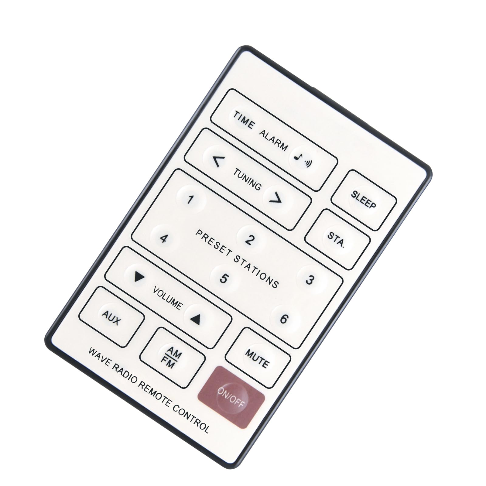 TCNOUMT Replacement Bose Remote Control, Compatible with Bose Wave Radio CD AWRC A7 AWR1-2W AWR1-1W AWR113 AWR131 AWR1W1, White - Image 3