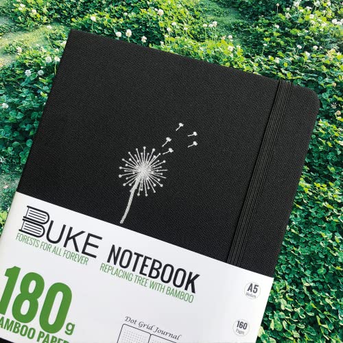 Carnet de notes à pois BUKE 180g papier bambou 160p BKC-12 - 5