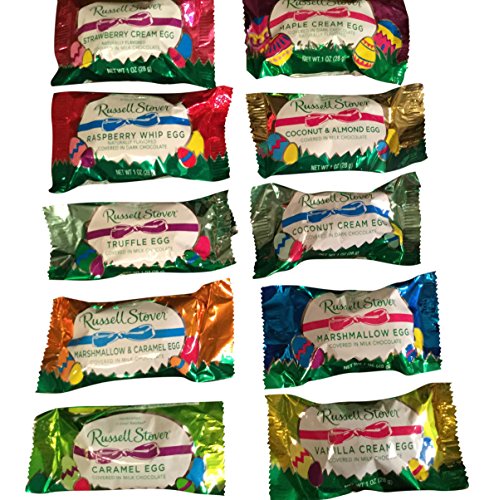 10 Assorted Russell Stover 1 Ounce Filled Easter Eggs