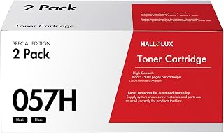 HALLOLUX 057H Toner Cartridge Replacement for Canon 057H 057 CRG-057H Toner Compatible with Imageclass MF445dw MF448dw LBP226dw LBP227dw MF449dw LBP228dw MF445 Laser Printer Ink (2 Black)