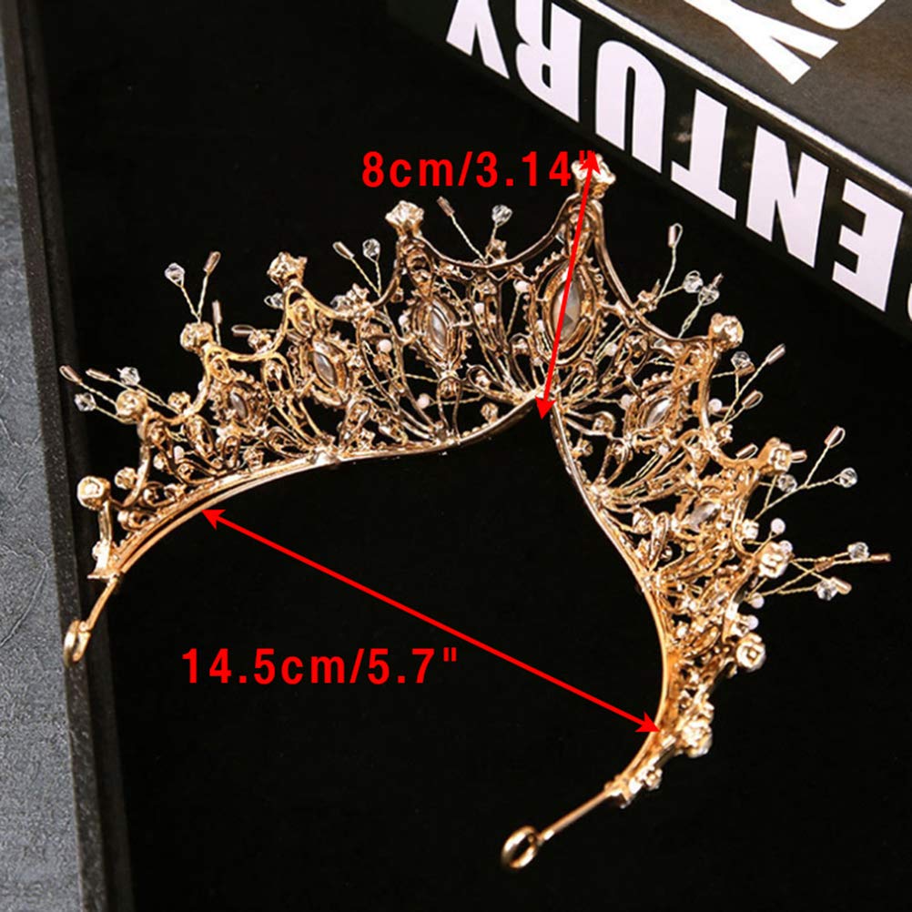Amazon.com : Handmade Crystal Crown Tiaras Headband Gems  display picture 2