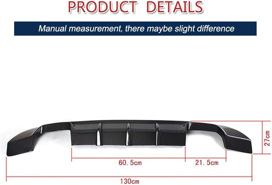JC SPORTLINE fits BMW E92 M-Sport 2007-2013 Carbon Fiber Rear Bumper Lip Diffuser