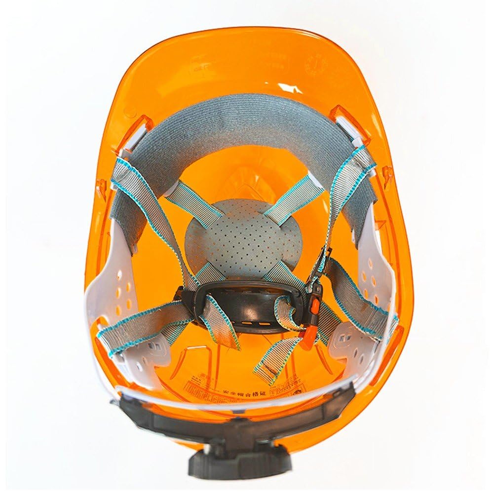 Casco De Seguridad Transparente para Exteriores, Casco Protector para Trabajadores, Casco Duro para Constructores Forestales, Construcción E Industria.