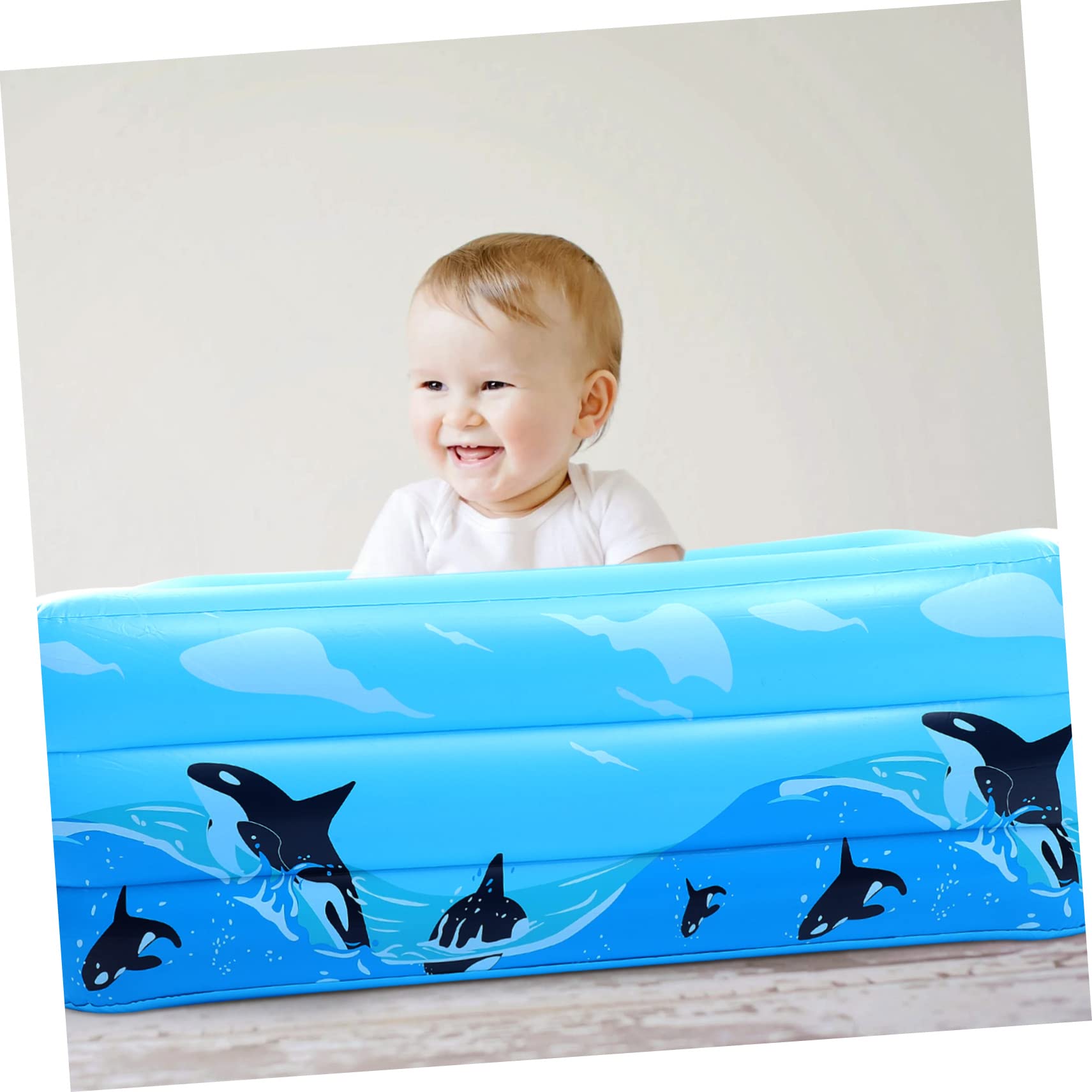 KOMBIUDA Piscina Gonfiabile Per Design Orca Gioco Acquatico Per Interni Ed Esterni Facile Da Trasportare e Riporre Per Feste Estive e Relax