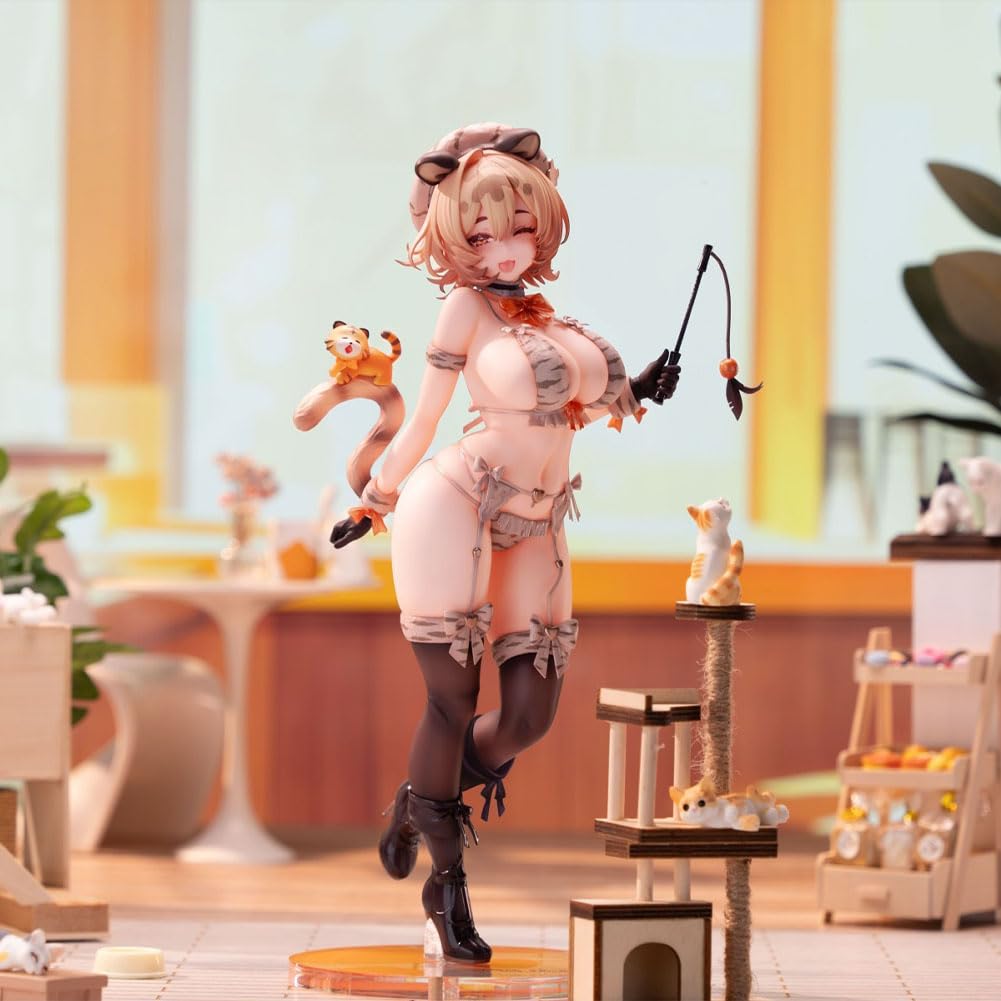 DEXSHUN Migu-chan Figura Anime Ilustración Manga Chica Figura PVC Estatua Coleccionable Decoración Regalos 28 cm
