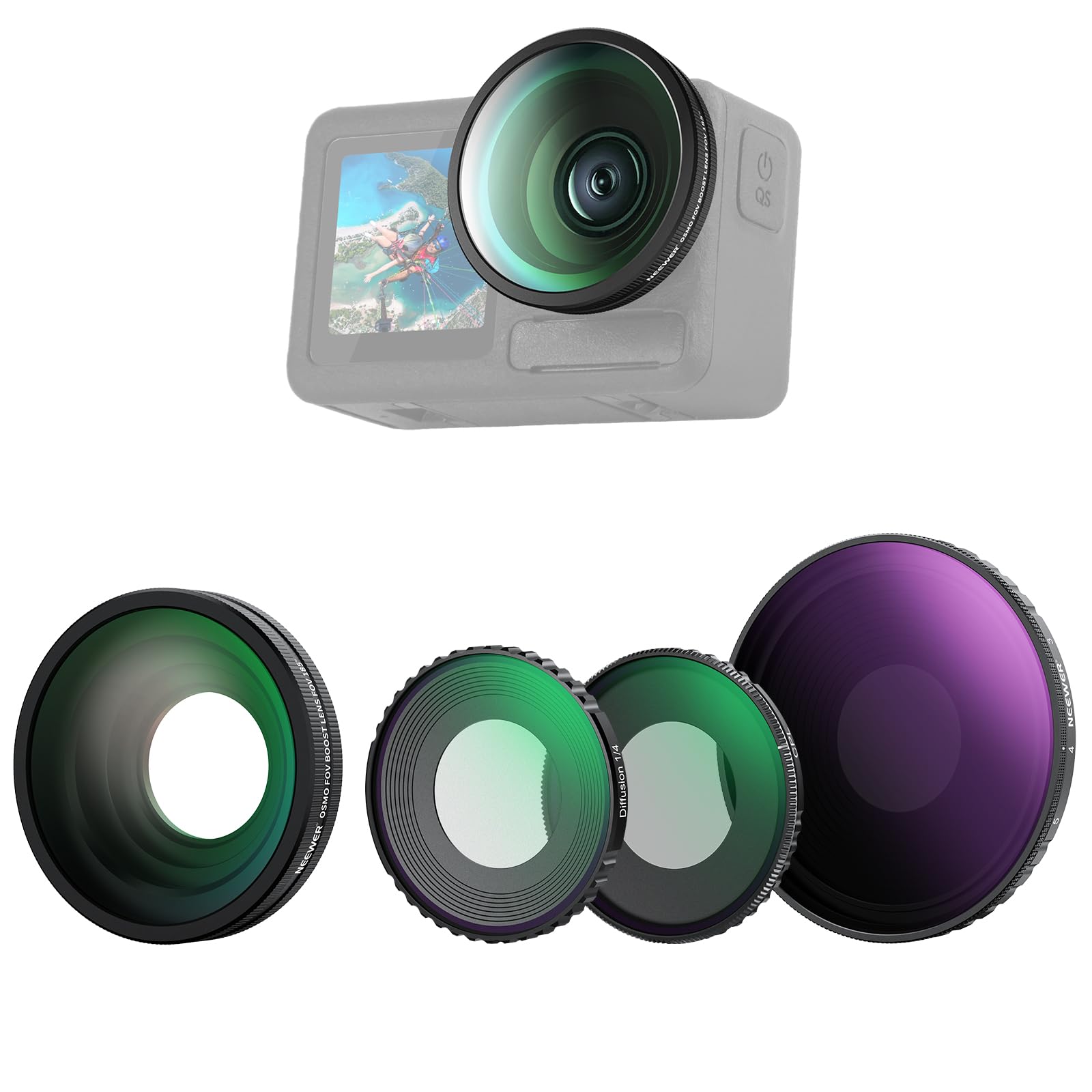 Amazon.com : NEEWER 4 in 1 ND Filter & Lens Accessories Kit