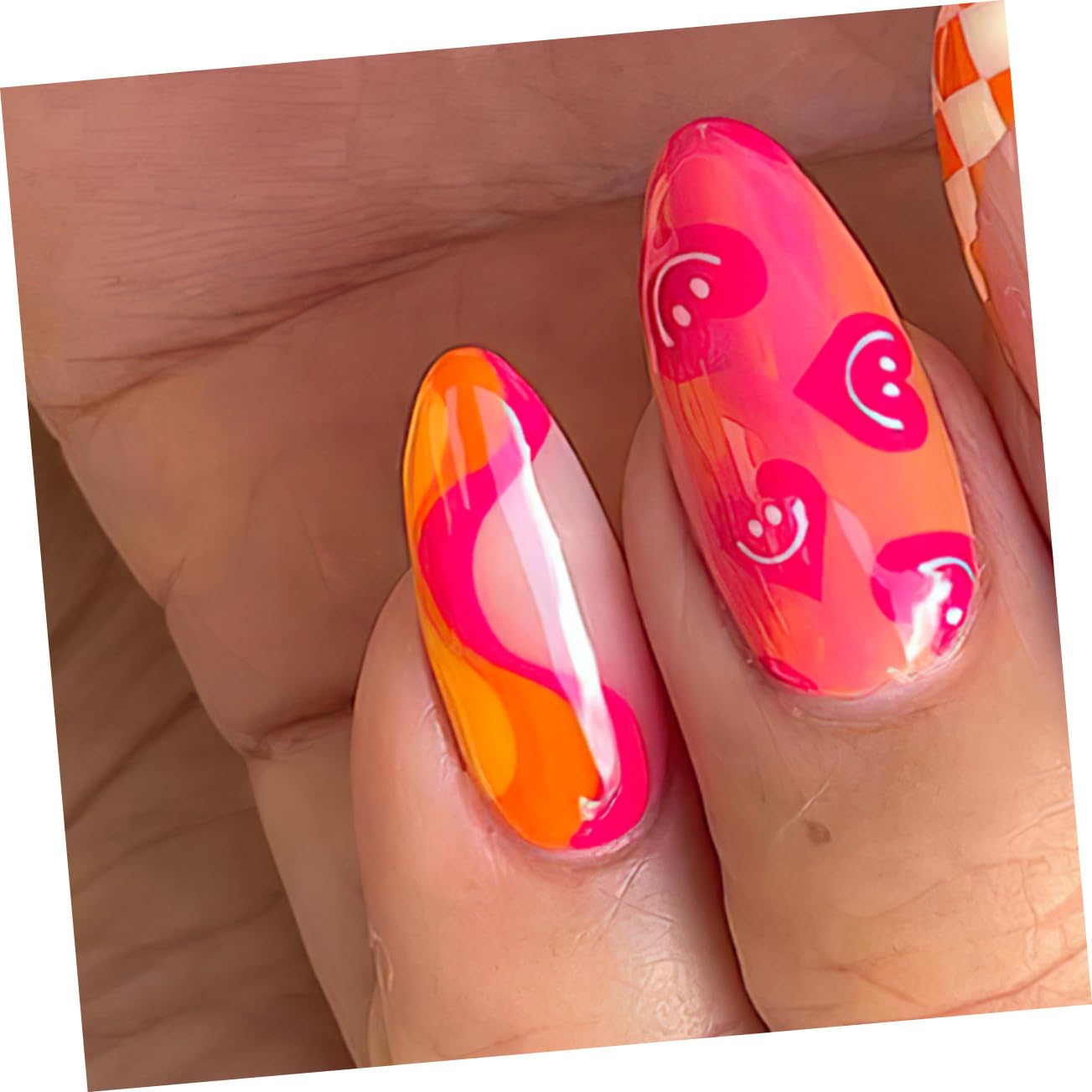 Beaupretty 240 Piezas De Uñas Postizas De Frutas Y Verduras Prensa Mediana En Uñas Pegamento En Uñas Kit De Uñas Desmontables De Manicura DIY Uñas Postizas Uñas Postizas Para Mujeres Uñas
