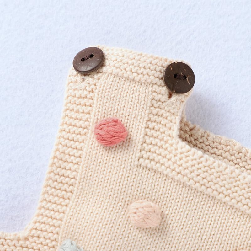 Neiwech Baby Girl Romper Sleeveless Pompoms Knit Rompers Newborn Little Girl Overall Jumpsuit Summer Outfits Clothes - Image 6