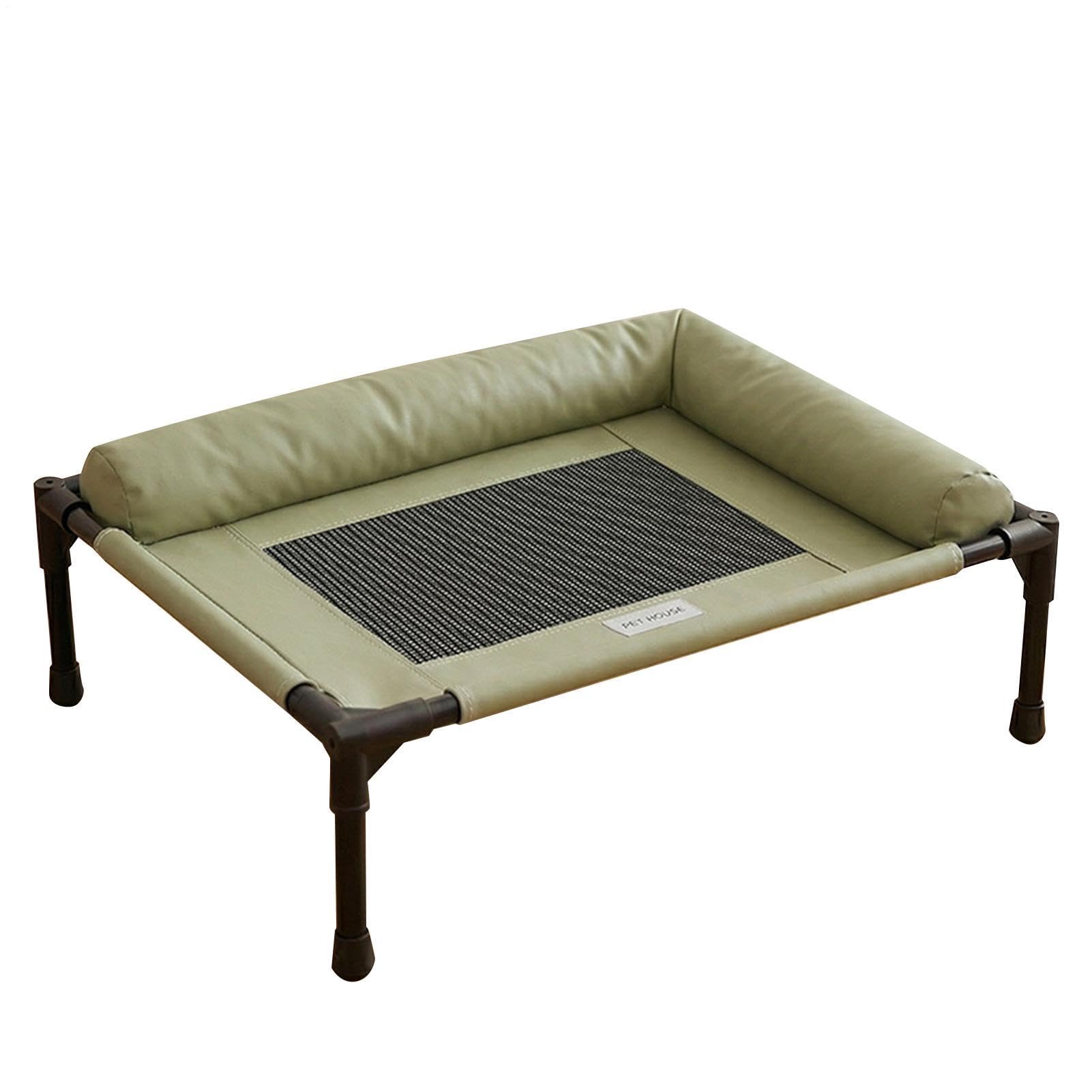 Podwyższone legowisko dla psa, chłodzące, zmywalne, antypoślizgowe artykuły dla zwierząt domowych, podwyższone, dla szczeniaka, domu, salonu, balkonu, wewnątrz, na zewnątrz, ogród, podwórko