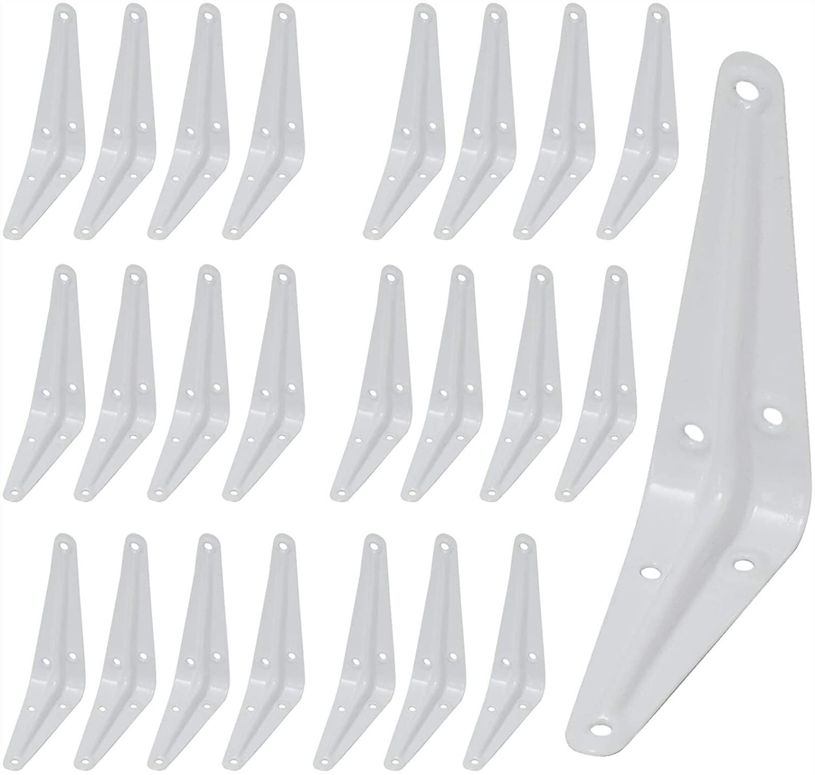 Support etagere triangle blanc de 10 cm pour organiser vos boîtes murales et palettes de salon