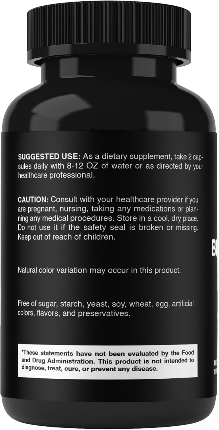 Benfotiamine 600mg – 180 Vegetarian Capsules – Fat-Soluble Vitamin B1 Supplement - Image 9