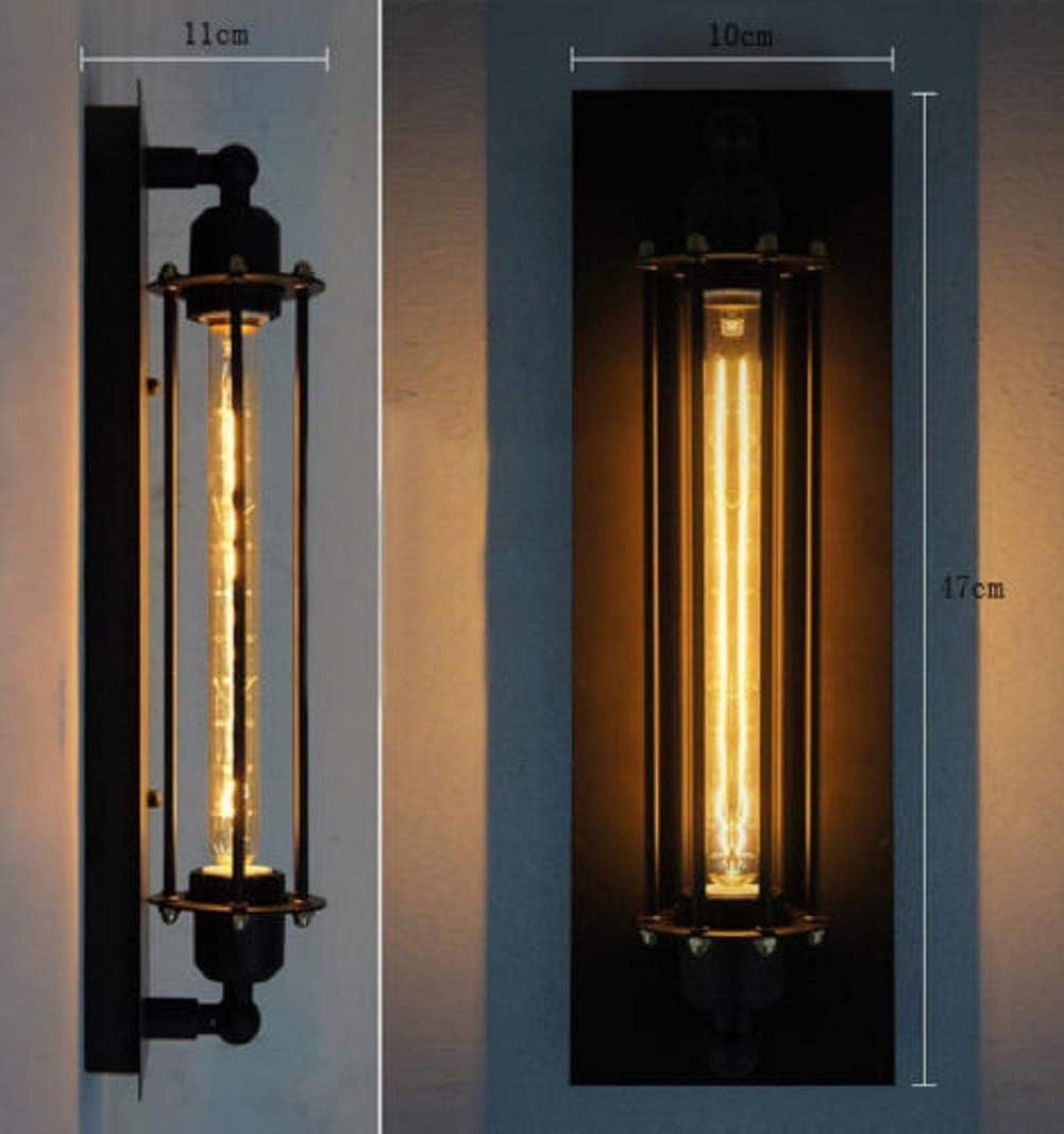 8W LED Wandlampe Edison Vintage Retro Metall Warmweiß
