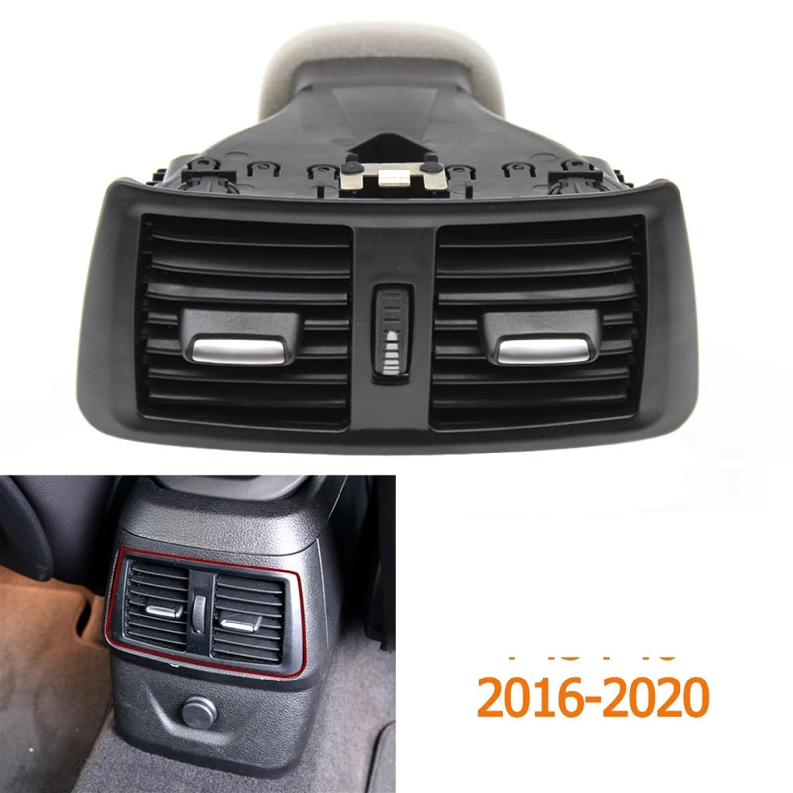 presa d'aria CA per auto Per 2 Series F45 F46 2016-2020 | 64229263411 Post. AC Climatizzazione Presa aria Uscita Complete Gruppo Sostituzione Accessori